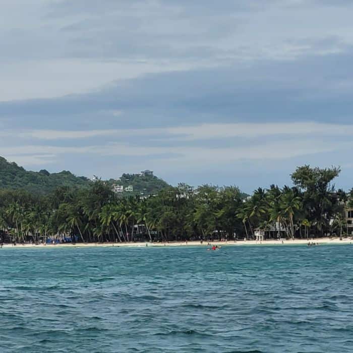 On the boat from Boracay to Carabao Island before the travel platform idea.