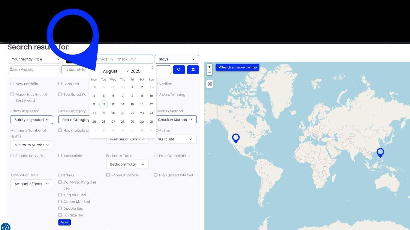 For All Travelers Zimply Global STAY CalendarFilter Search