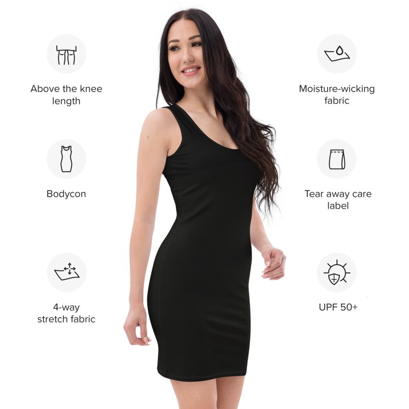 Black Bodycon Traveling Dress