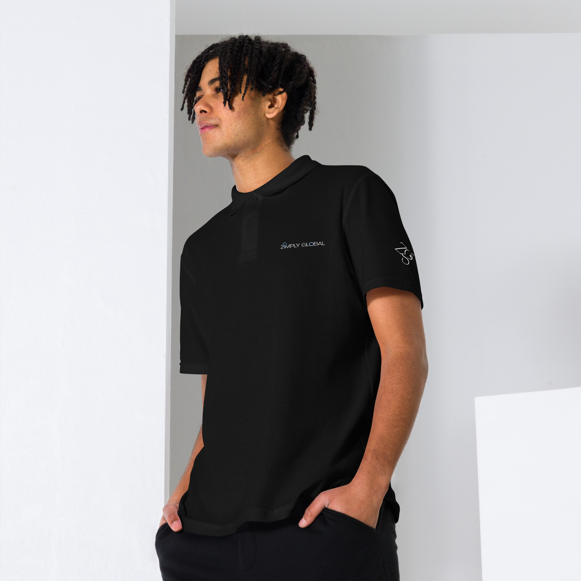Unisex pique polo shirt Unisex pique polo shirt - Image 10
