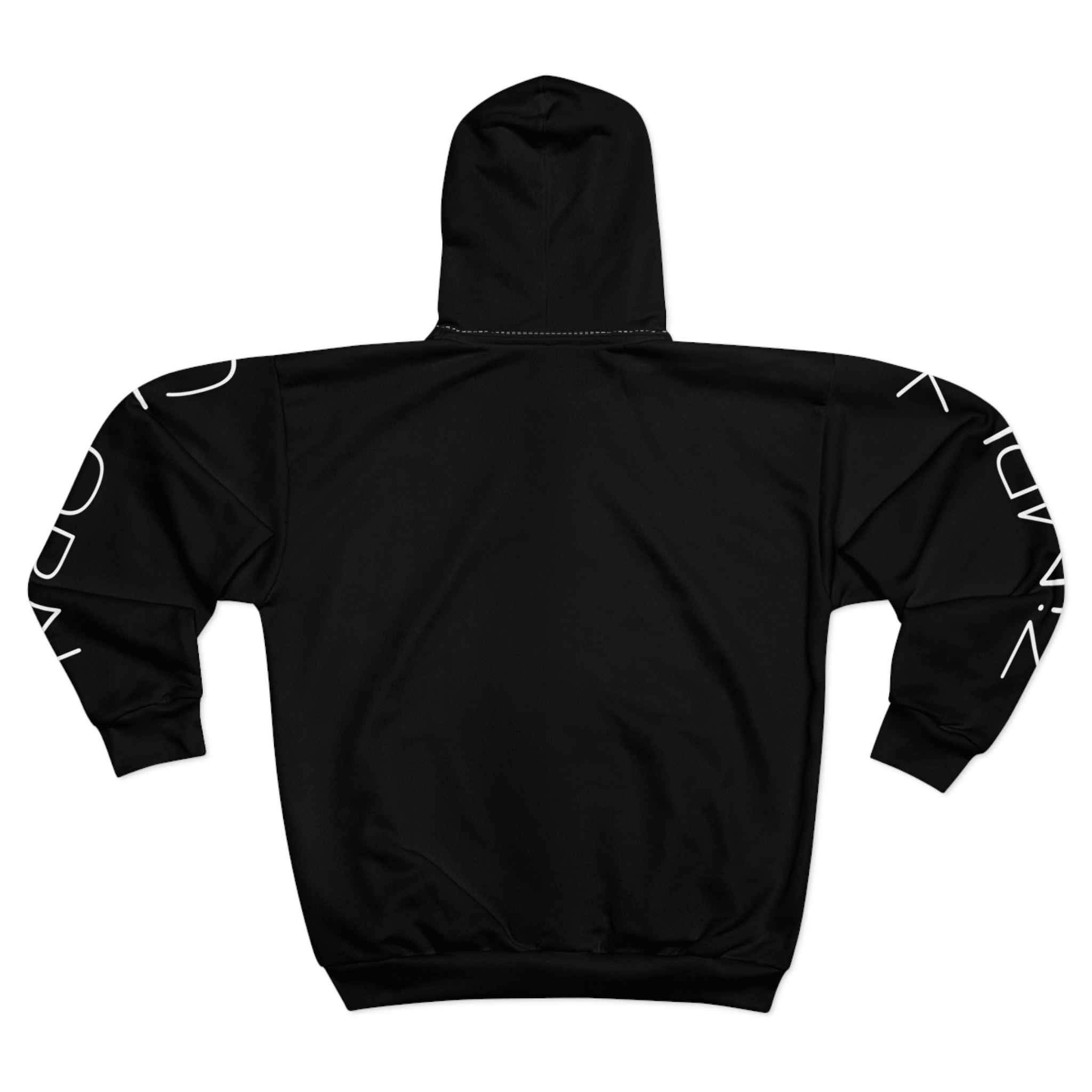 Zimply Global Zip Hoodie — Black Full-Zip Zimply Global Zip Hoodie — Black Full-Zip - Image 2